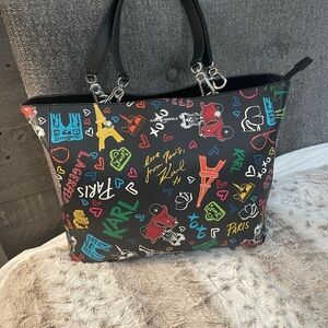 Karl Lagerfeld Paris Adele tote with COA